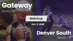 Matchup: Gateway High vs. Denver South  2020