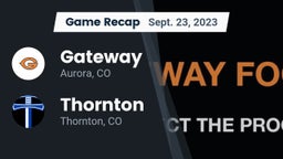Recap: Gateway  vs. Thornton  2023
