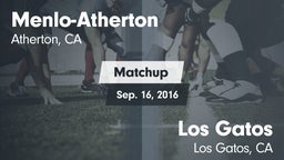 Matchup: Menlo-Atherton High vs. Los Gatos  2016