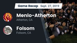 Recap: Menlo-Atherton  vs. Folsom  2019