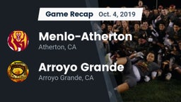 Recap: Menlo-Atherton  vs. Arroyo Grande  2019