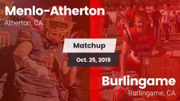 Matchup: Menlo-Atherton High vs. Burlingame  2019