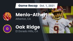 Recap: Menlo-Atherton  vs. Oak Ridge  2021