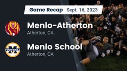 Recap: Menlo-Atherton  vs. Menlo School 2023