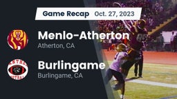 Recap: Menlo-Atherton  vs. Burlingame  2023
