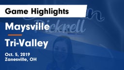 Maysville  vs Tri-Valley  Game Highlights - Oct. 5, 2019