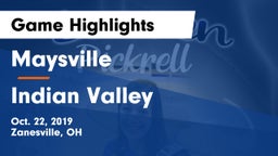 Maysville  vs Indian Valley  Game Highlights - Oct. 22, 2019