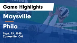 Maysville  vs Philo  Game Highlights - Sept. 29, 2020