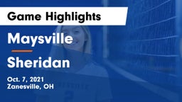 Maysville  vs Sheridan  Game Highlights - Oct. 7, 2021
