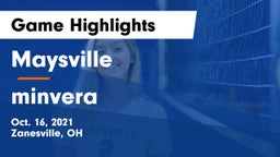 Maysville  vs minvera Game Highlights - Oct. 16, 2021