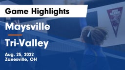 Maysville  vs Tri-Valley  Game Highlights - Aug. 25, 2022