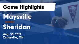 Maysville  vs Sheridan  Game Highlights - Aug. 30, 2022