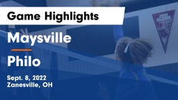 Maysville  vs Philo  Game Highlights - Sept. 8, 2022