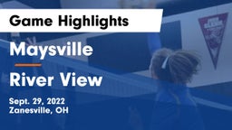 Maysville  vs River View  Game Highlights - Sept. 29, 2022