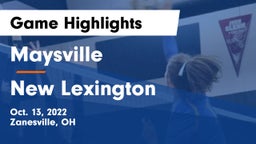 Maysville  vs New Lexington  Game Highlights - Oct. 13, 2022
