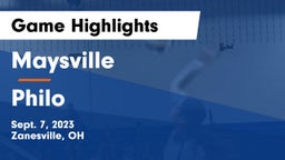 Maysville  vs Philo  Game Highlights - Sept. 7, 2023