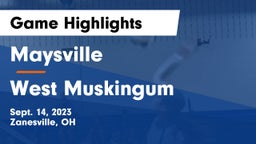 Maysville  vs West Muskingum  Game Highlights - Sept. 14, 2023