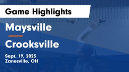 Maysville  vs Crooksville  Game Highlights - Sept. 19, 2023