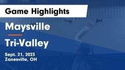 Maysville  vs Tri-Valley  Game Highlights - Sept. 21, 2023