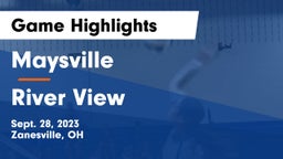 Maysville  vs River View  Game Highlights - Sept. 28, 2023