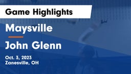 Maysville  vs John Glenn  Game Highlights - Oct. 3, 2023