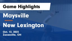 Maysville  vs New Lexington  Game Highlights - Oct. 12, 2023