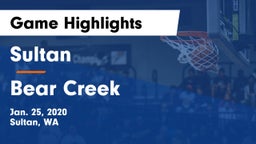 Sultan  vs Bear Creek Game Highlights - Jan. 25, 2020