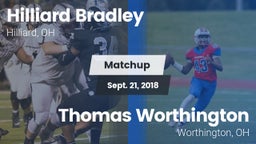 Matchup: Hilliard Bradley vs. Thomas Worthington  2018
