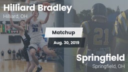 Matchup: Hilliard Bradley vs. Springfield  2019