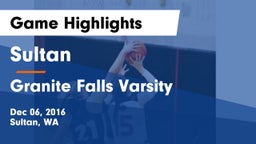 Sultan  vs Granite Falls Varsity Game Highlights - Dec 06, 2016