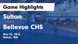 Sultan  vs Bellevue CHS Game Highlights - Nov 26, 2016