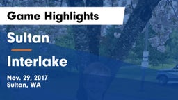 Sultan  vs Interlake  Game Highlights - Nov. 29, 2017
