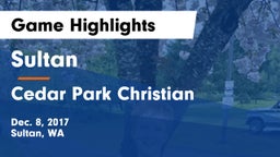 Sultan  vs Cedar Park Christian  Game Highlights - Dec. 8, 2017