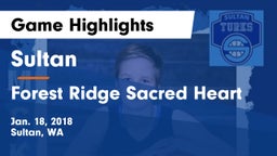 Sultan  vs Forest Ridge Sacred Heart Game Highlights - Jan. 18, 2018