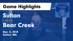 Sultan  vs Bear Creek Game Highlights - Dec. 5, 2018