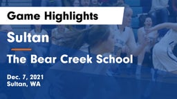 Sultan  vs The Bear Creek School Game Highlights - Dec. 7, 2021