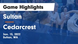 Sultan  vs Cedarcrest  Game Highlights - Jan. 15, 2022