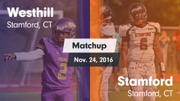 Matchup: Westhill  vs. Stamford  2016