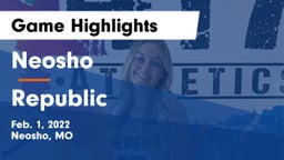 Neosho  vs Republic  Game Highlights - Feb. 1, 2022