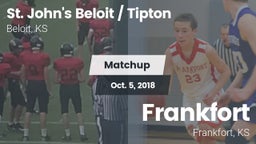 Matchup: St. John's Beloit / vs. Frankfort  2018