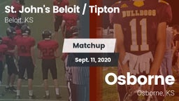 Matchup: St. John's Beloit / vs. Osborne  2020