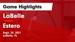 LaBelle  vs Estero Game Highlights - Sept. 25, 2021