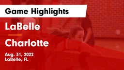 LaBelle  vs Charlotte  Game Highlights - Aug. 31, 2022