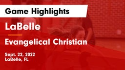 LaBelle  vs Evangelical Christian  Game Highlights - Sept. 22, 2022