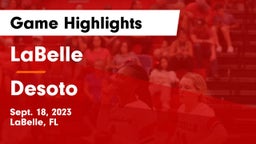 LaBelle  vs Desoto Game Highlights - Sept. 18, 2023