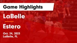 LaBelle  vs Estero Game Highlights - Oct. 24, 2023