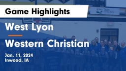 West Lyon  vs Western Christian  Game Highlights - Jan. 11, 2024