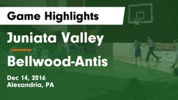 Juniata Valley  vs Bellwood-Antis  Game Highlights - Dec 14, 2016