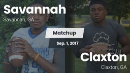 Matchup: Savannah  vs. Claxton  2017