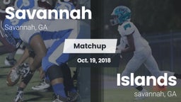 Matchup: Savannah  vs. Islands  2018